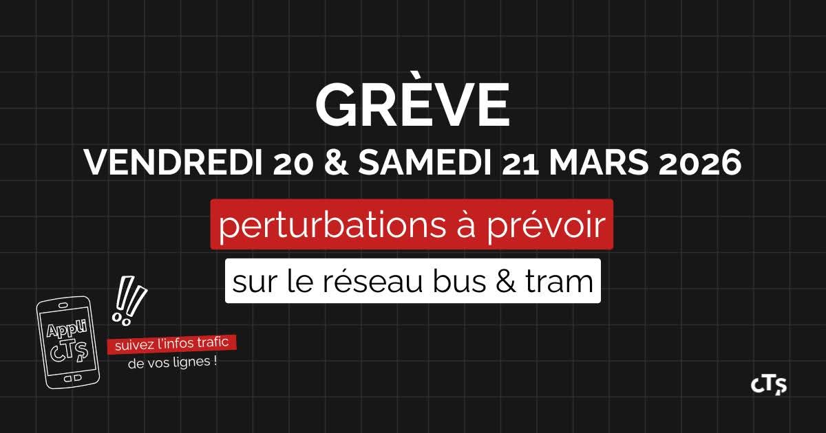Grève CTS : ce qui roule (et ce qui ralentit) vendredi à&nbsp;Strasbourg