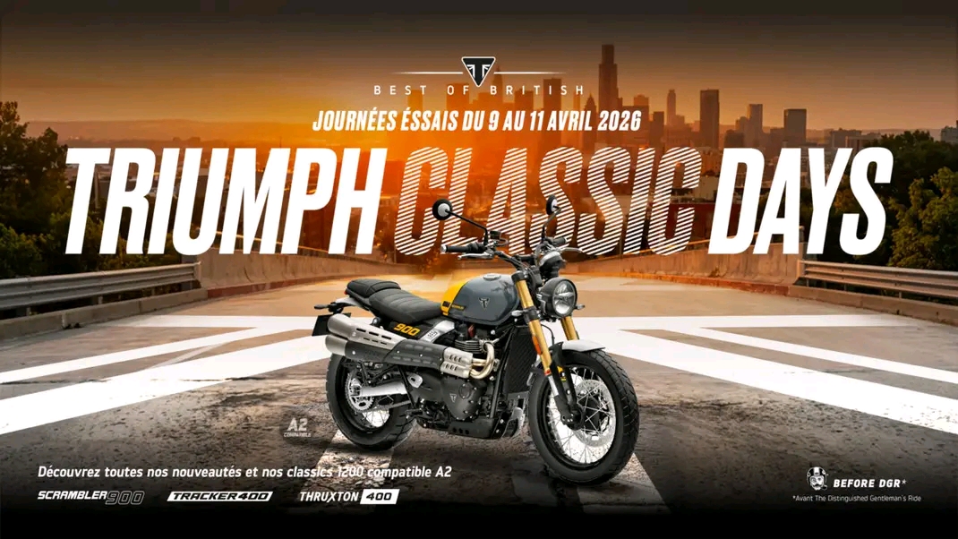 Triumph Classic Days à Strasbourg : essayez les nouvelles&nbsp;motos