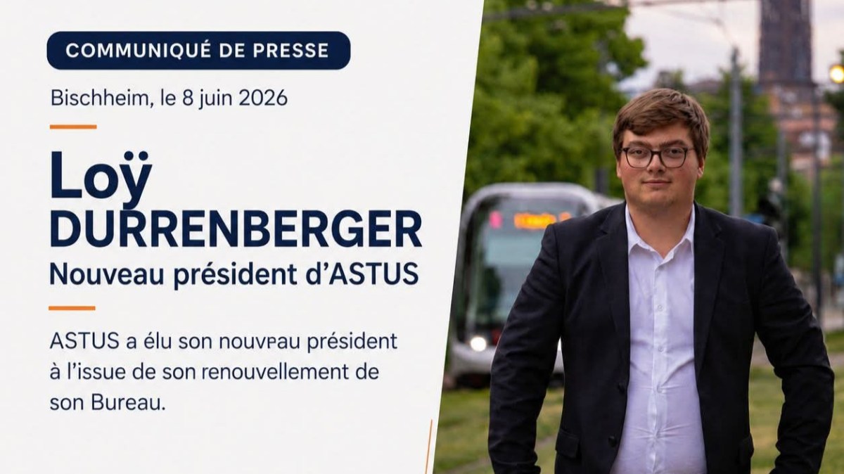 Loÿ Durrenberger prend la tête d&rsquo;ASTUS : une nouvelle voix pour les usagers des transports&nbsp;strasbourgeois